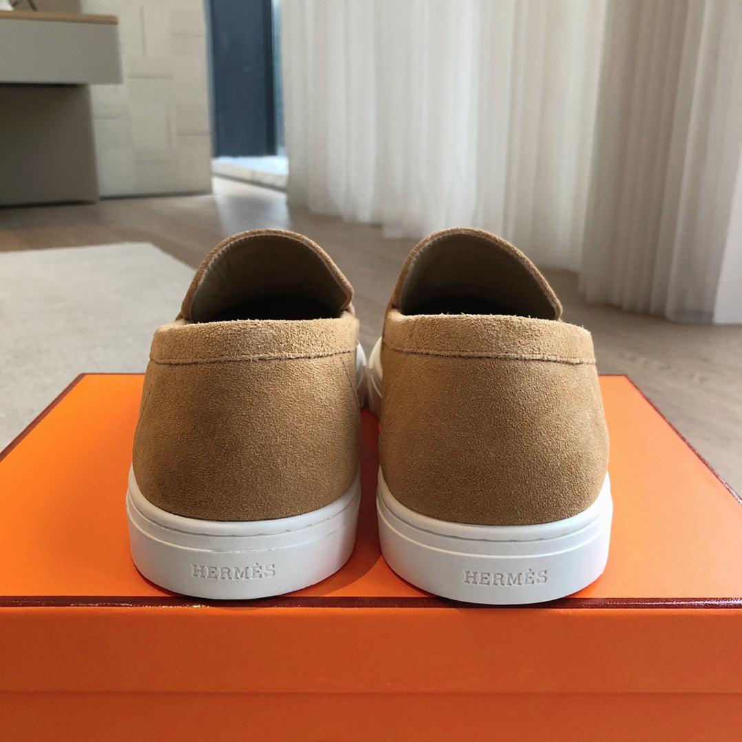 GAME SLIP-ON SNEAKER CARAMEL SUEDE - 35