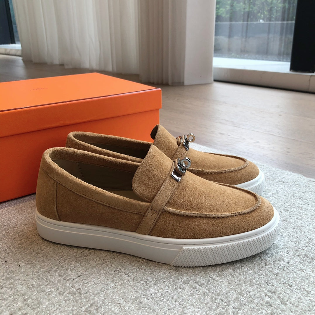 GAME SLIP-ON SNEAKER CARAMEL SUEDE - 35
