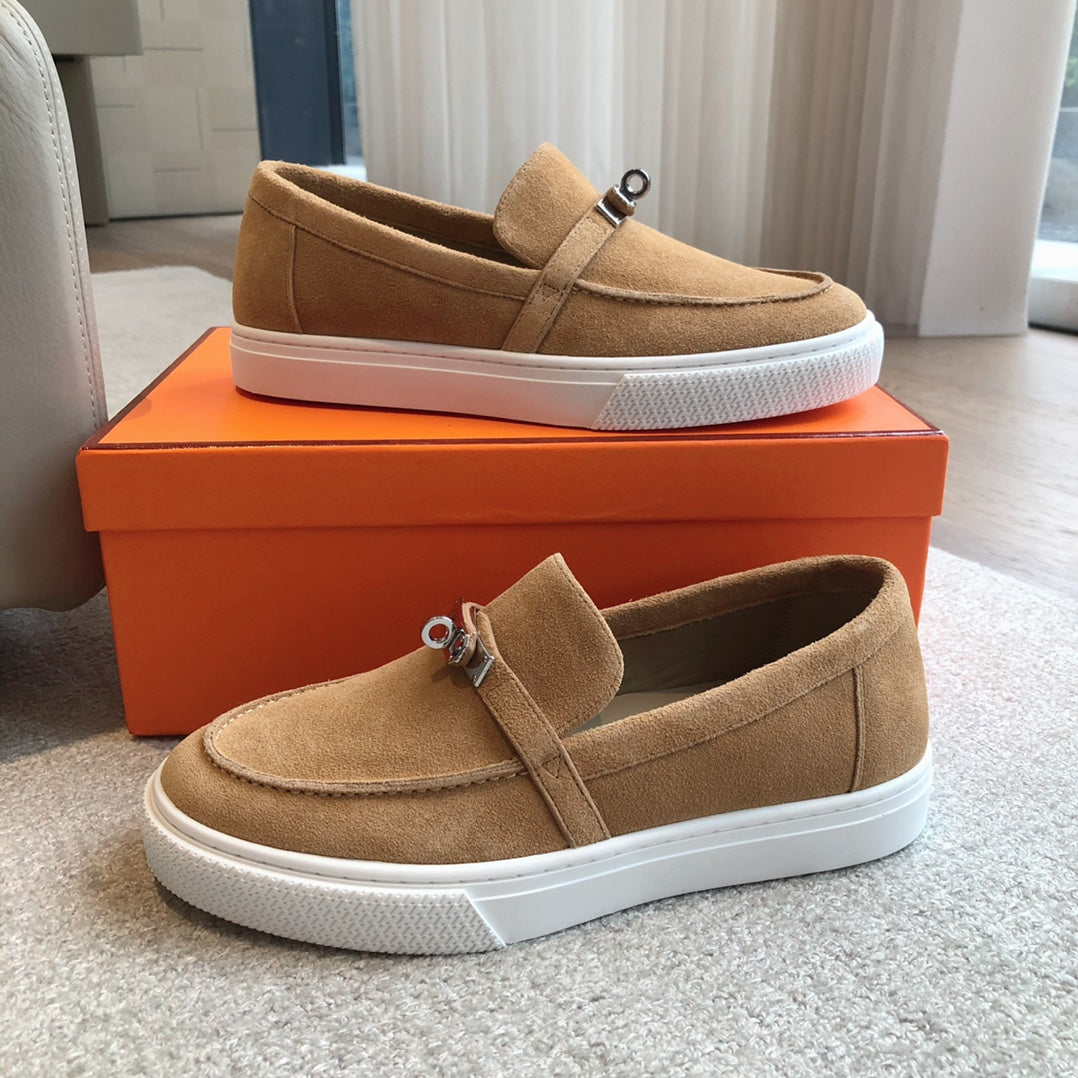 GAME SLIP-ON SNEAKER CARAMEL SUEDE - 35