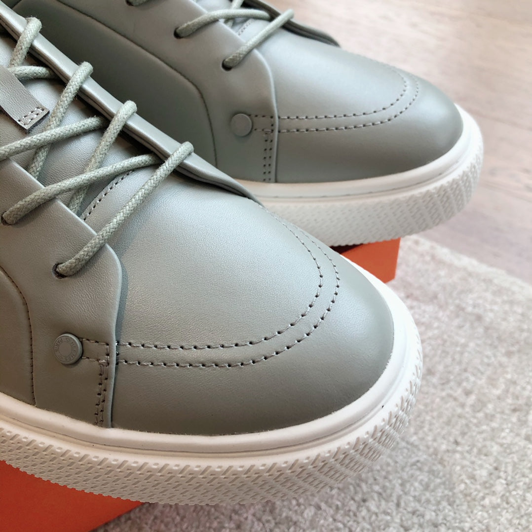 IRWIN SNEAKER LIGHT GRAY CALFSKIN - 35