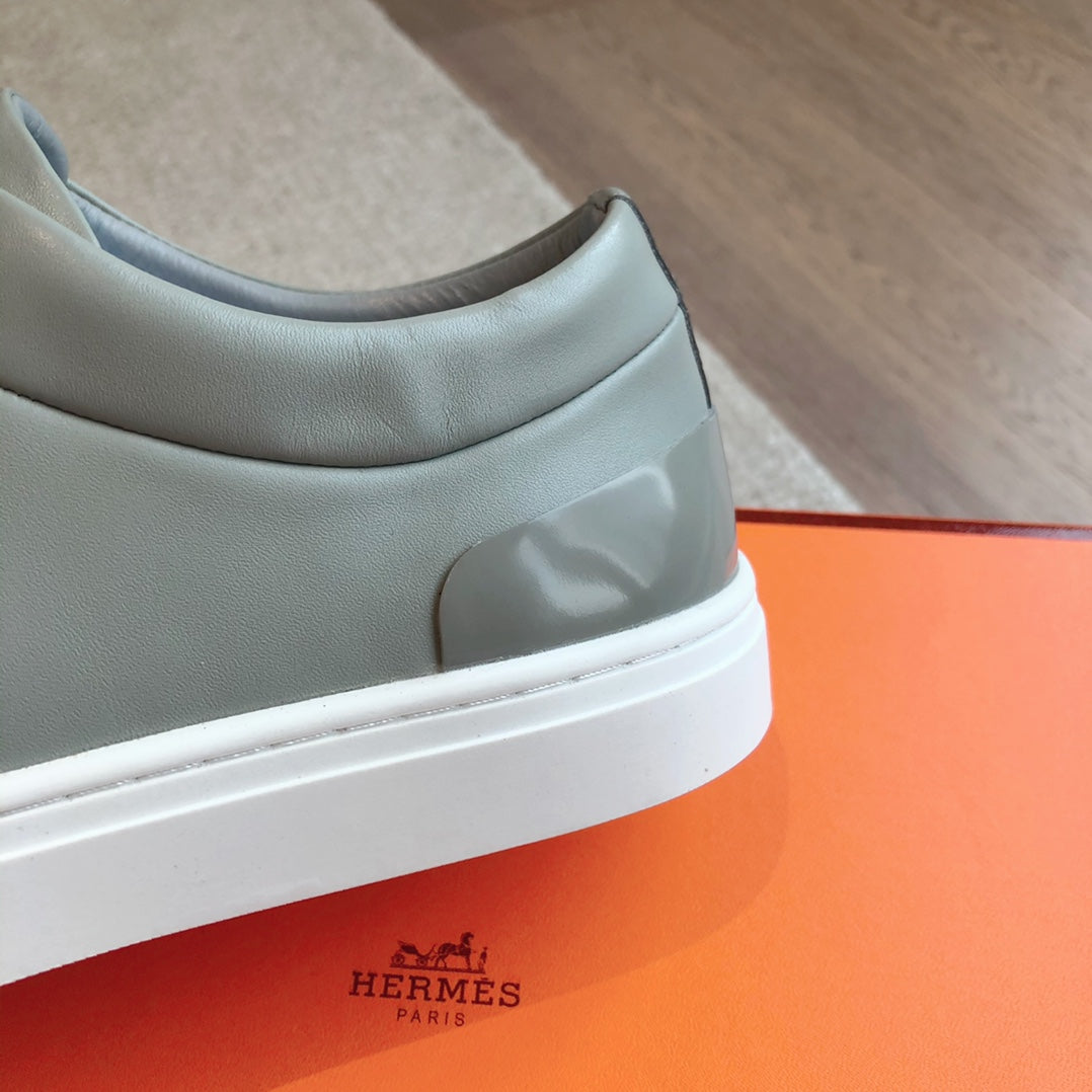IRWIN SNEAKER LIGHT GRAY CALFSKIN - 35