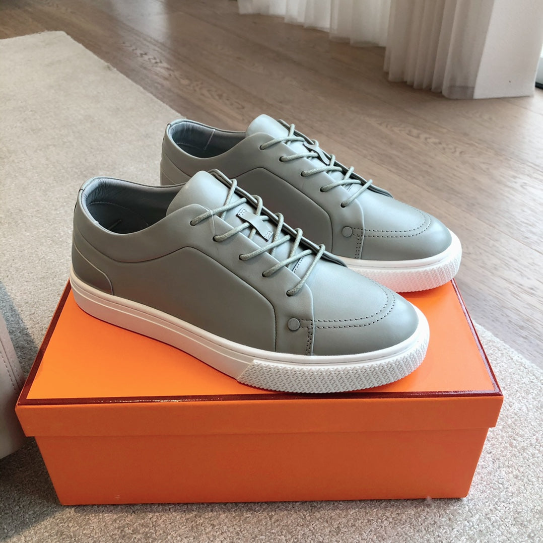IRWIN SNEAKER LIGHT GRAY CALFSKIN - 35