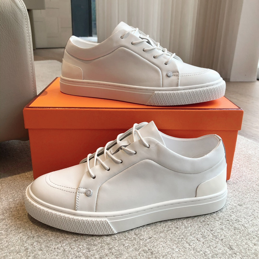 IRWIN SNEAKER WHITE CALFSKIN - 35