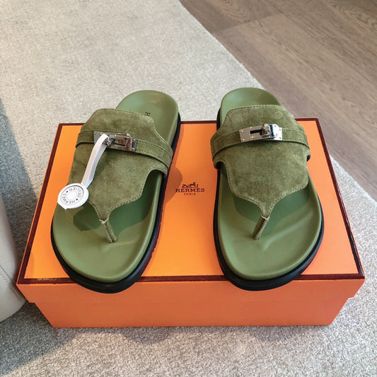 EMPIRE SANDAL LIGHT ARMY SUEDE - 35