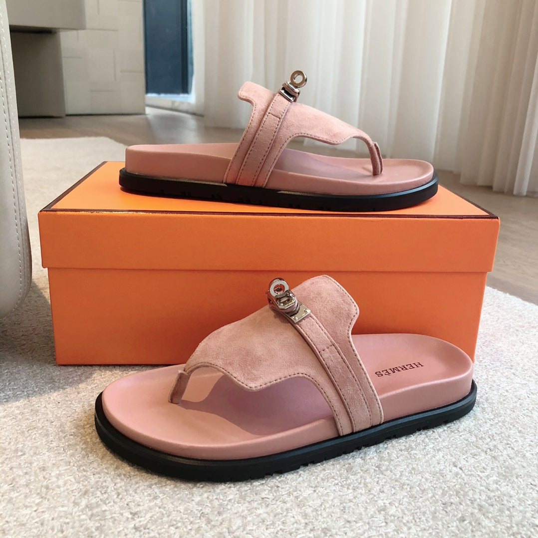 EMPIRE SANDAL LIGHT PINK SUEDE - 35