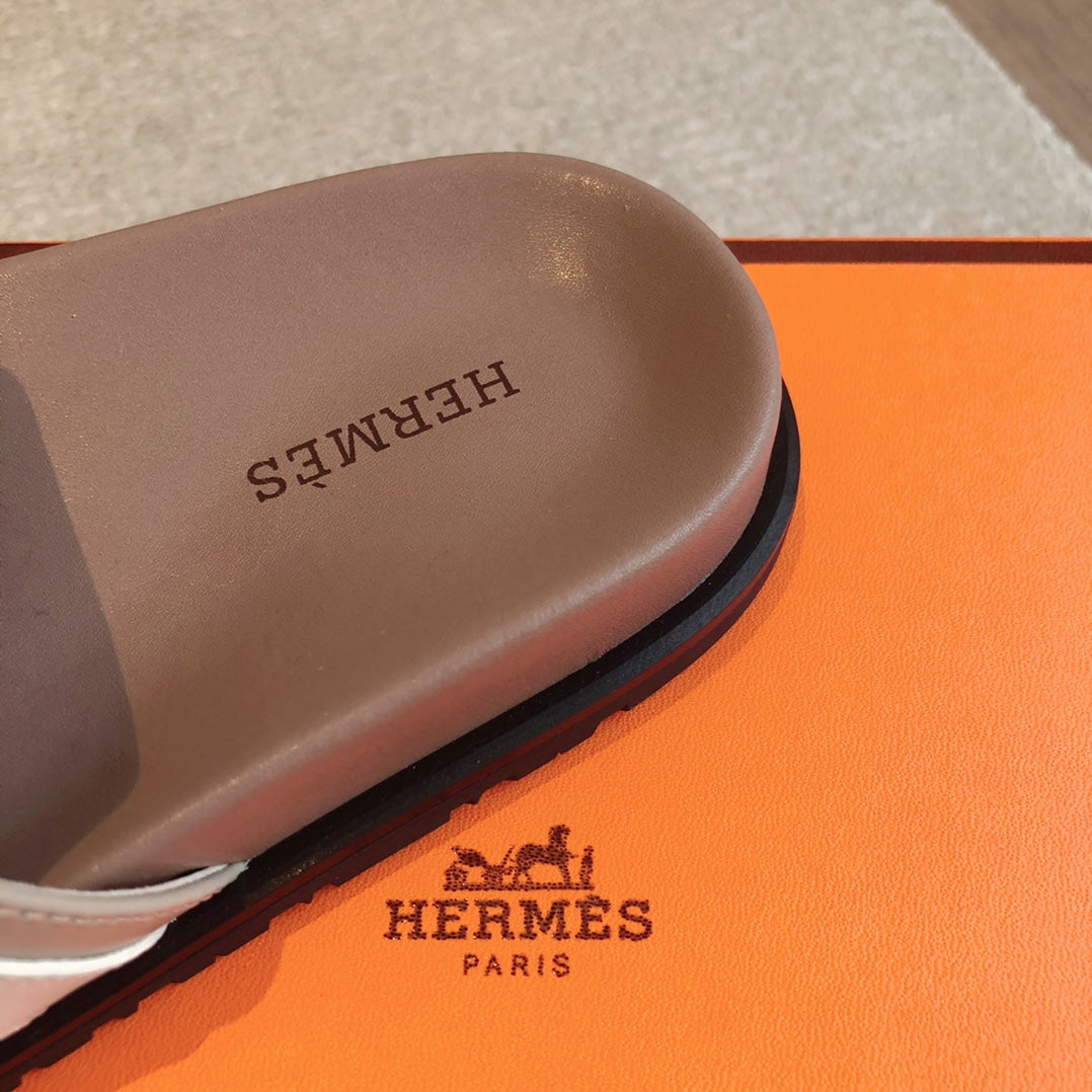 EMPIRE SANDAL LIGHT BROWN MIX CREAM CALFSKIN - 35