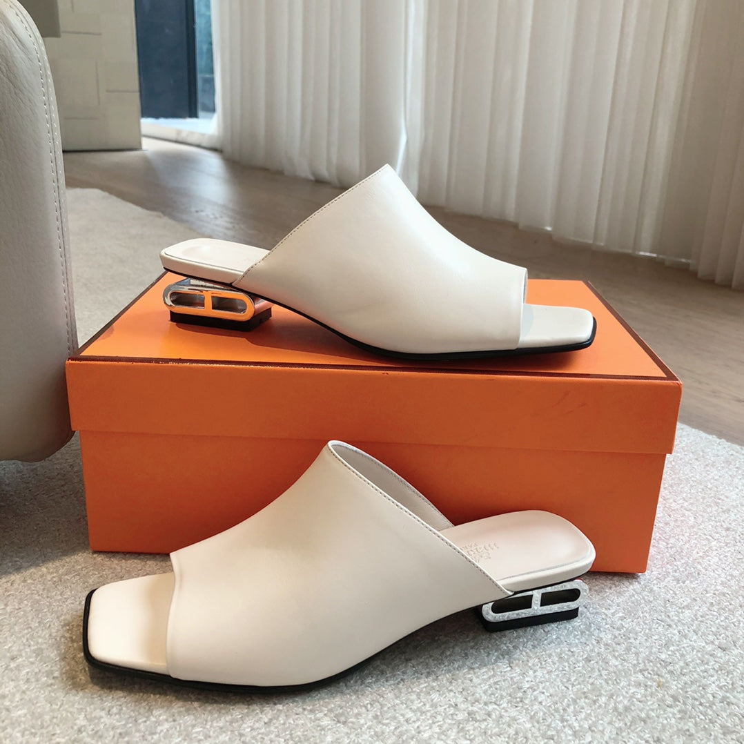 ICONIQUE 25 SANDAL WHITE CALFSKIN - 35