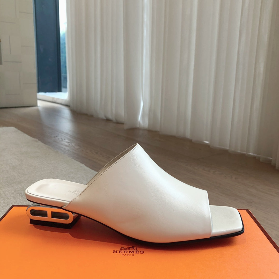 ICONIQUE 25 SANDAL WHITE CALFSKIN - 35