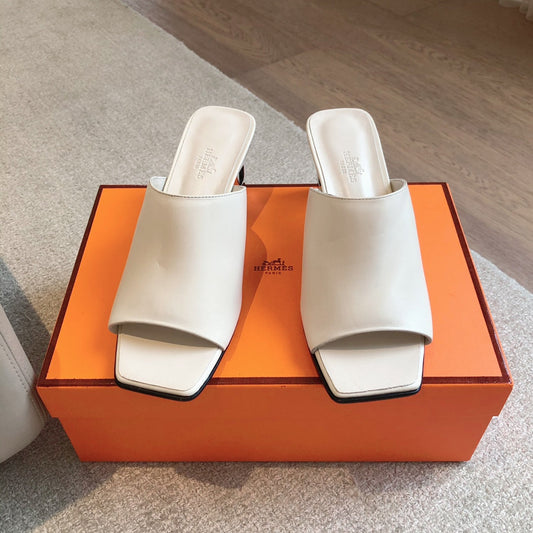 ICONIQUE 60 SANDAL WHITE CALFSKIN - 35