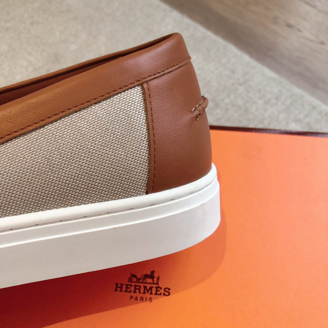 JOB LOAFER LIGHT TORTILLA MIX CARAMEL CALFSKIN - 35