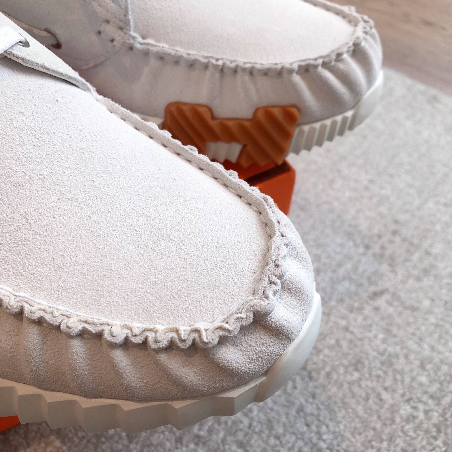 KETCH SNEAKER IN PALE GRAY SUEDE - 35
