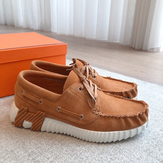 KETCH SNEAKER IN BRONZE BROWN SUEDE - 35