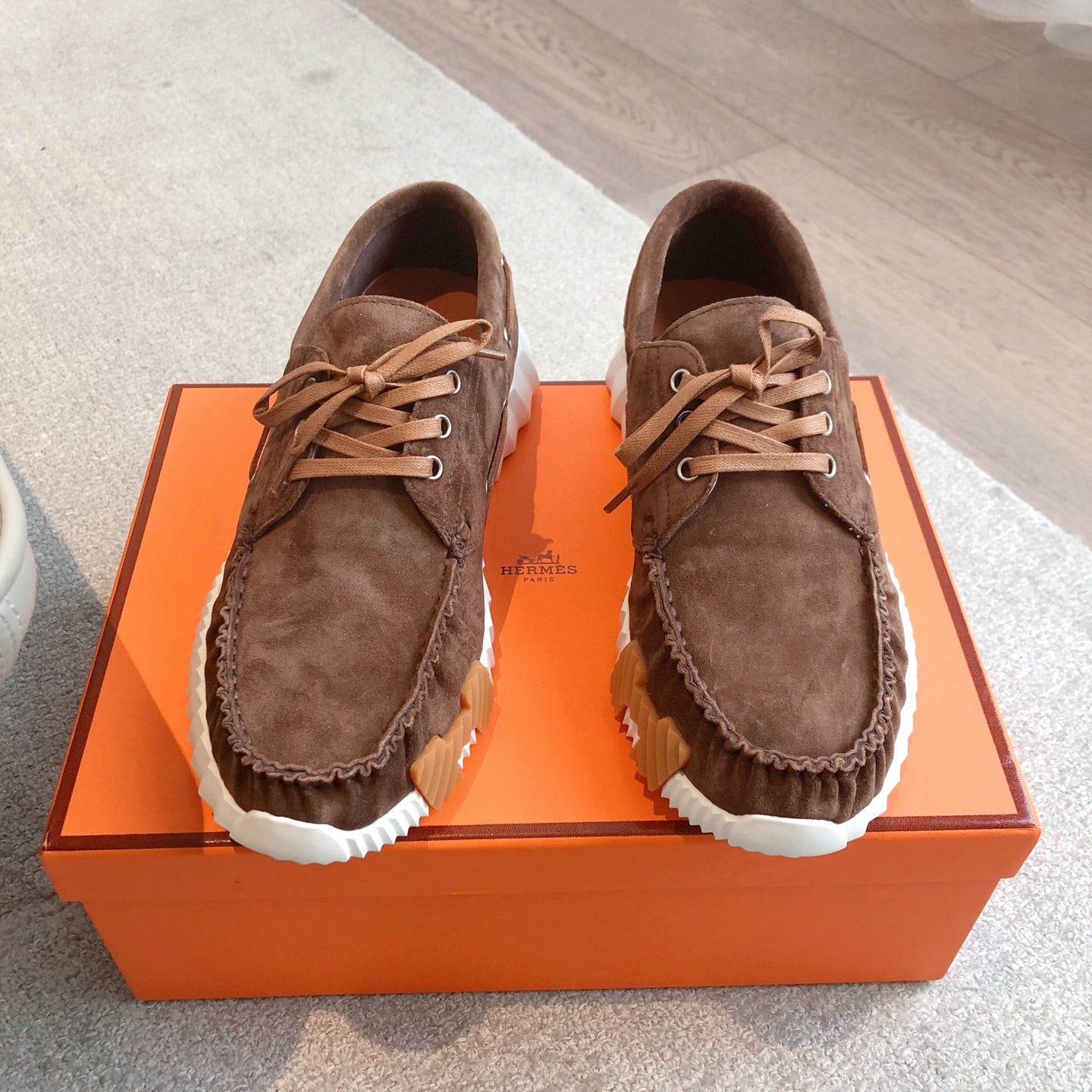 KETCH SNEAKER IN COCOA BROWN SUEDE - 35