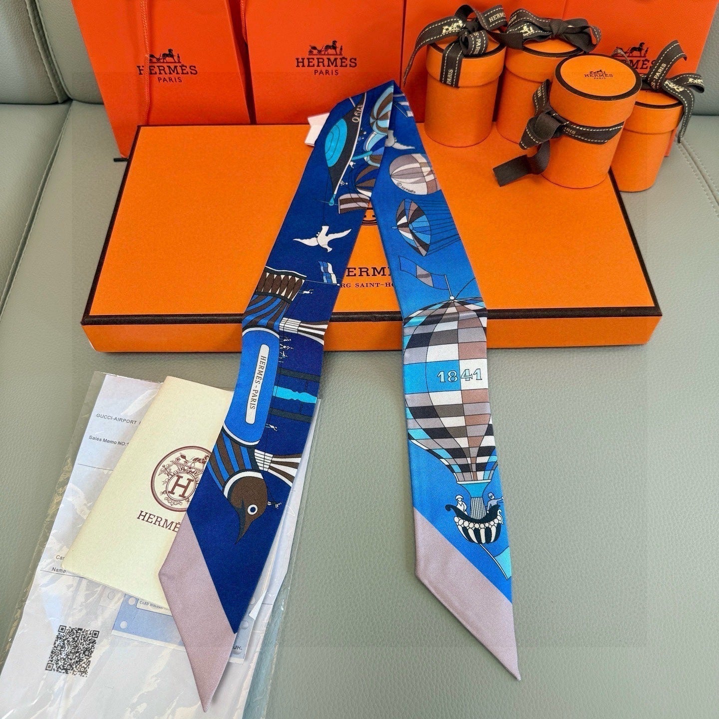 ХУСТКА-КАРЕ HERMES 25S ІЗ ШОВКУ, РОЗМІР 86, АРТИКУЛ 991544