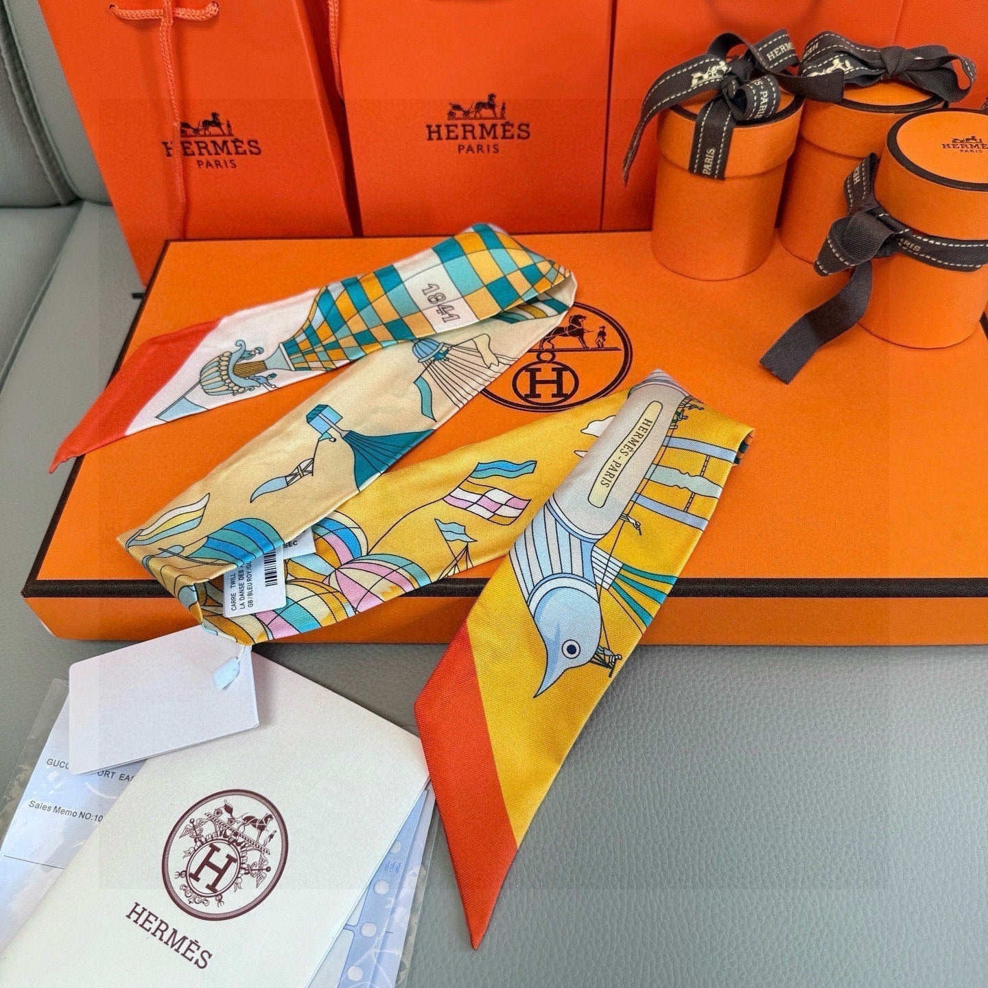 ХУСТКА HERMES 25S 86 З ШОВКУ 991545