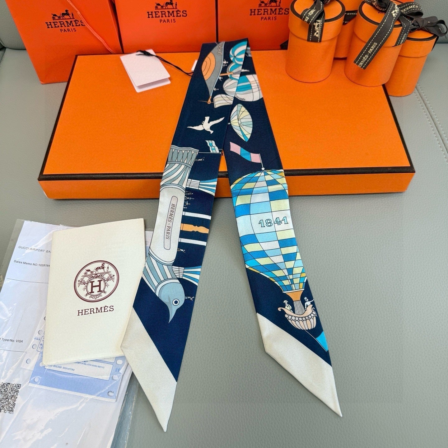 ХУСТКА HERMES 25S 86 ІЗ ШОВКУ 991546