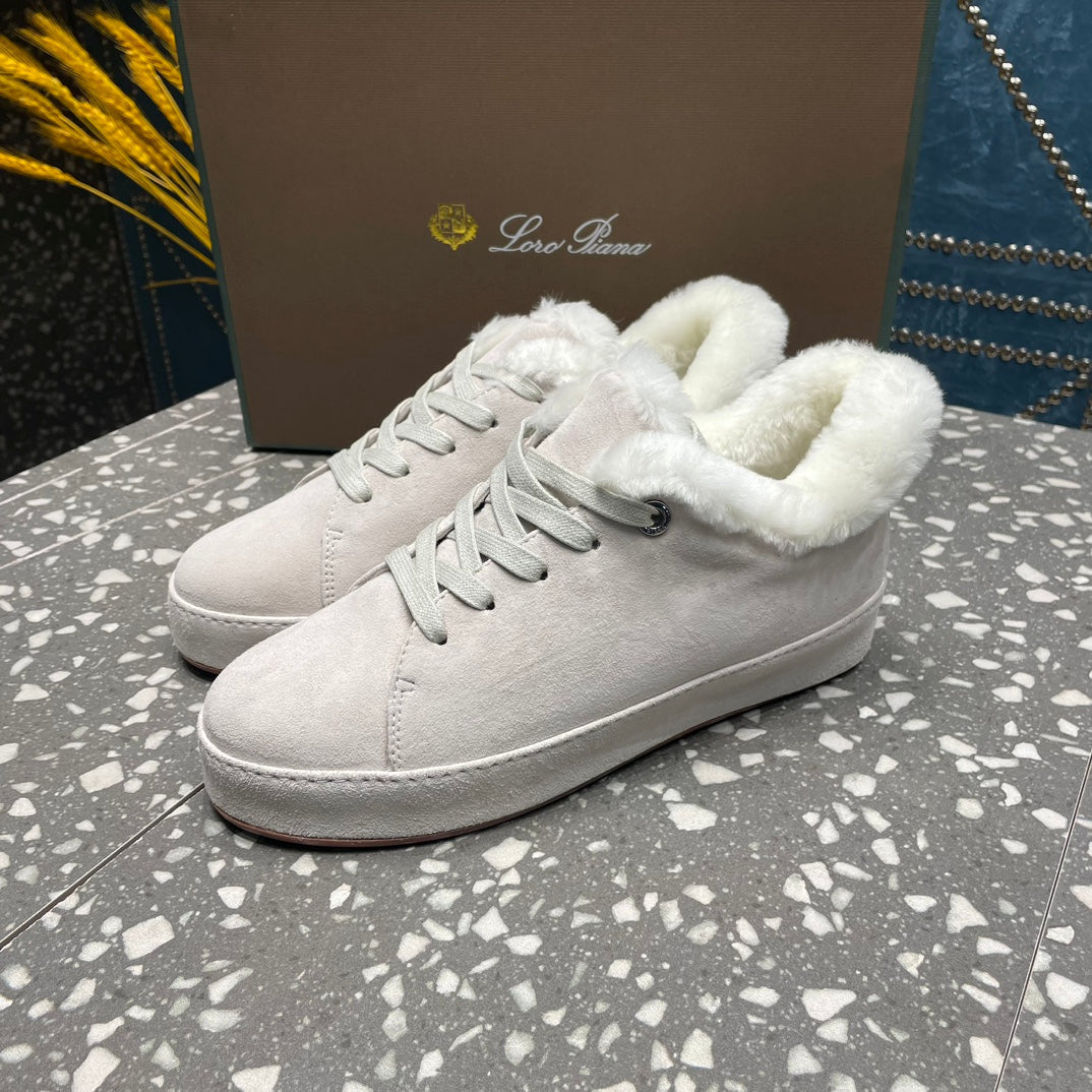 LP WINTER NUAGES SNEAKERS WHITE LAMBSKIN - 35