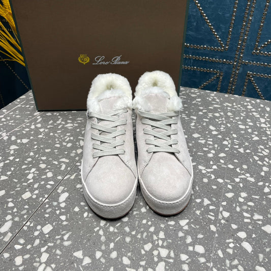 LP WINTER NUAGES SNEAKERS WHITE LAMBSKIN - 35