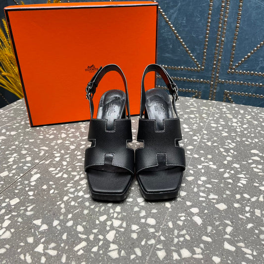 ERIS SANDAL 95 BLACK LAMBSKIN - 35