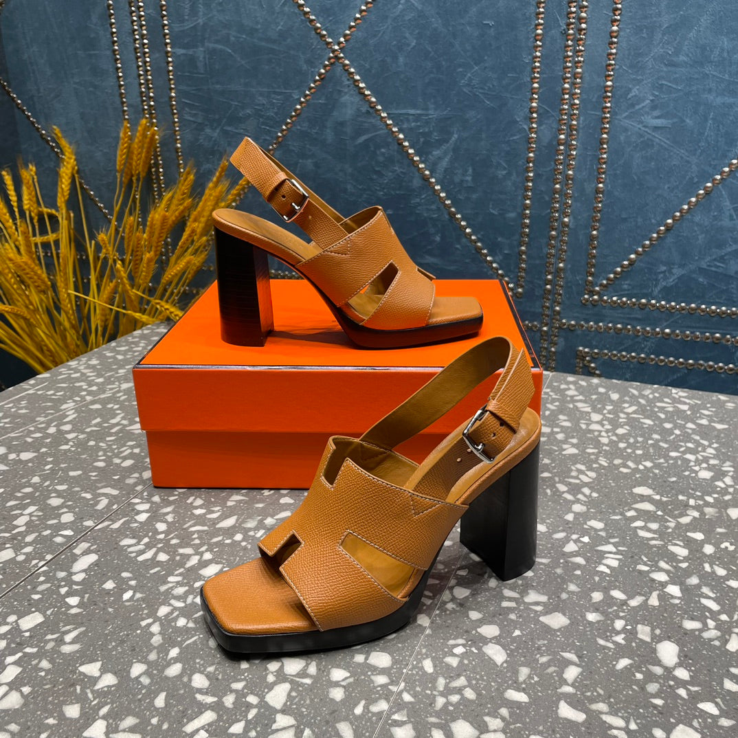 ERIS SANDAL 95 CARAMEL LAMBSKIN - 35