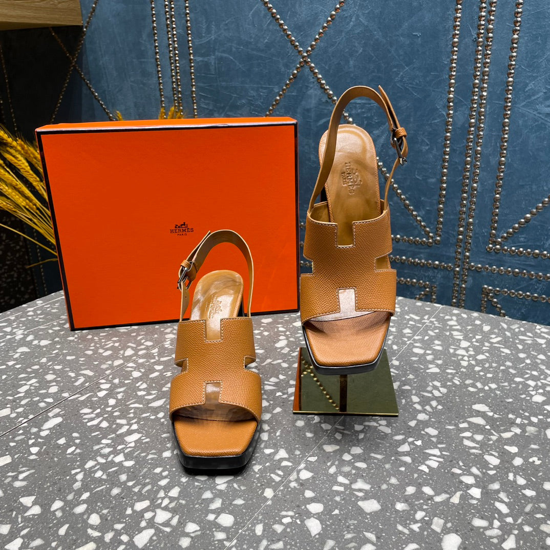 ERIS SANDAL 95 CARAMEL LAMBSKIN - 35