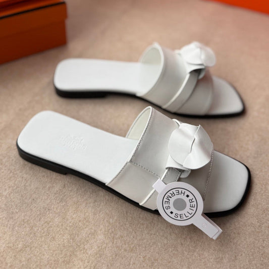 0RAN SANDALS IN WHITE CALFSKIN - 34