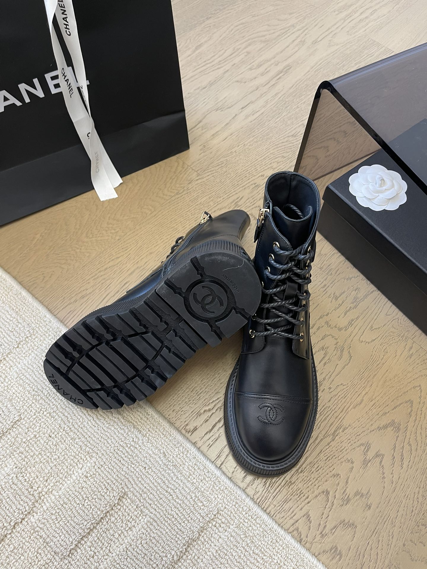 ANKLE BOOTS IN BLACK CALFSKIN 963004 - 35