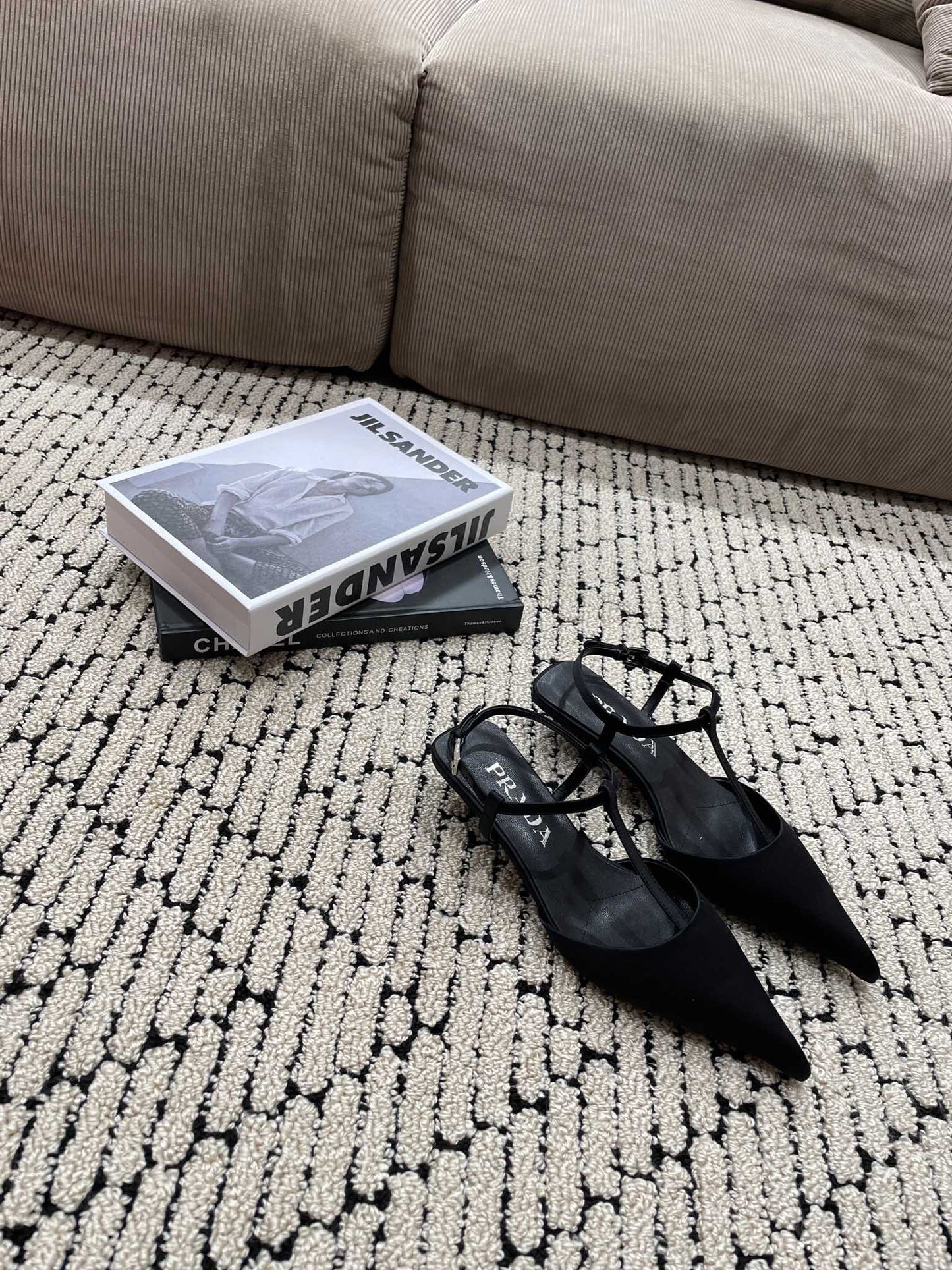 PRA SATIN SLINGBACK PUMPS BLACK - 35