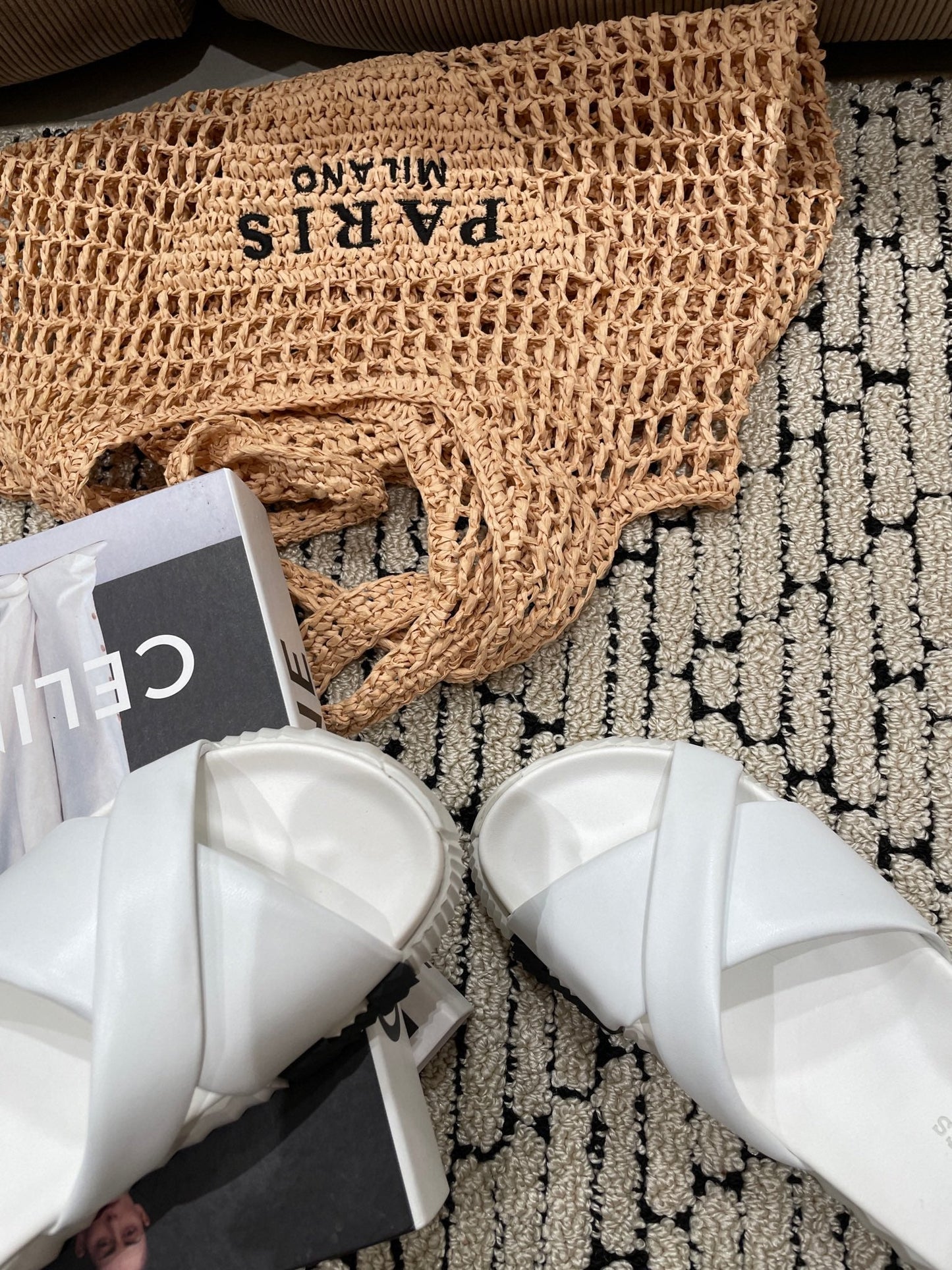 INFRA SANDAL WHITE CALFSKIN - 35