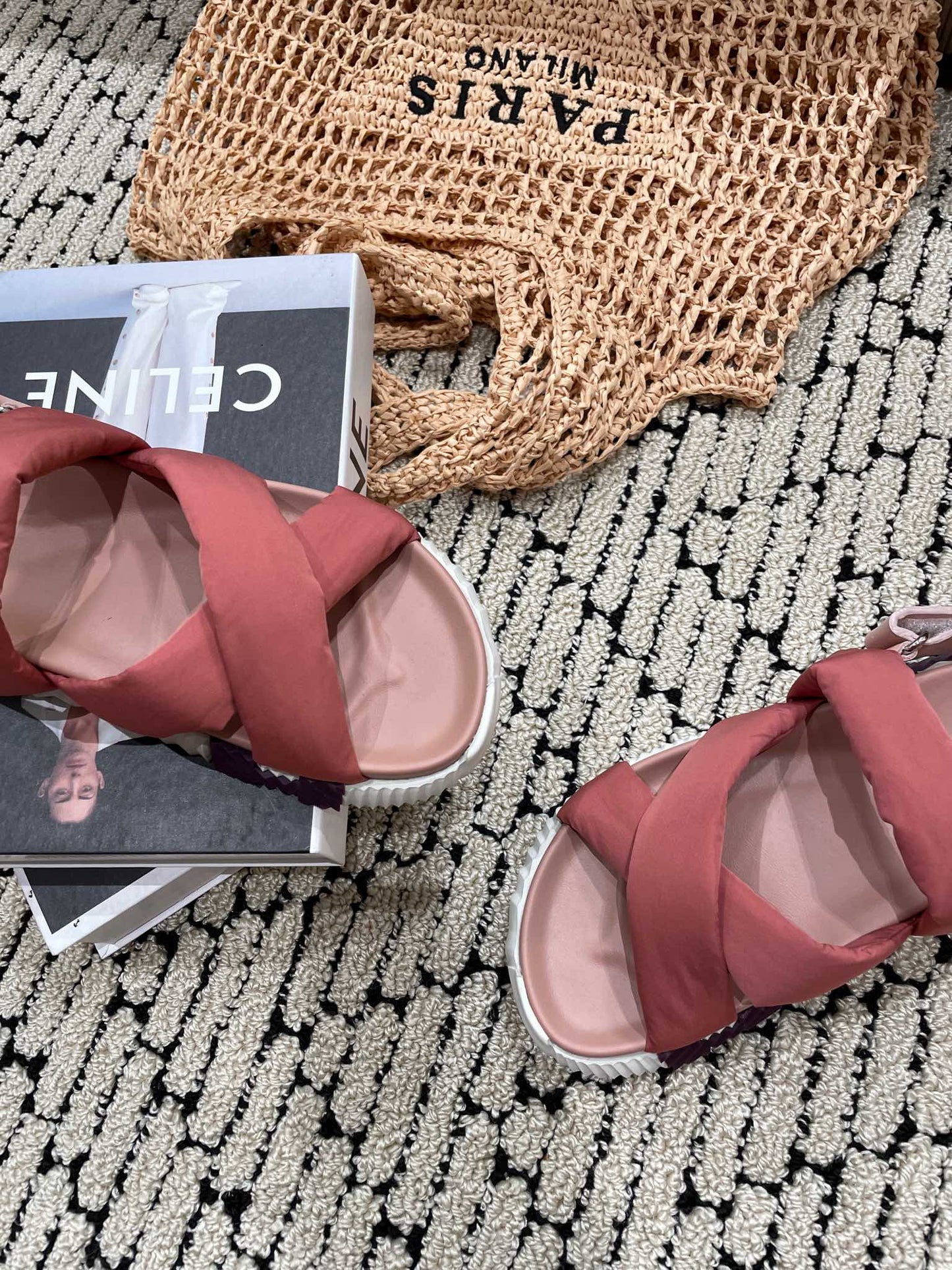 ELECTRIC SANDAL ROUGE CALFSKIN - 35