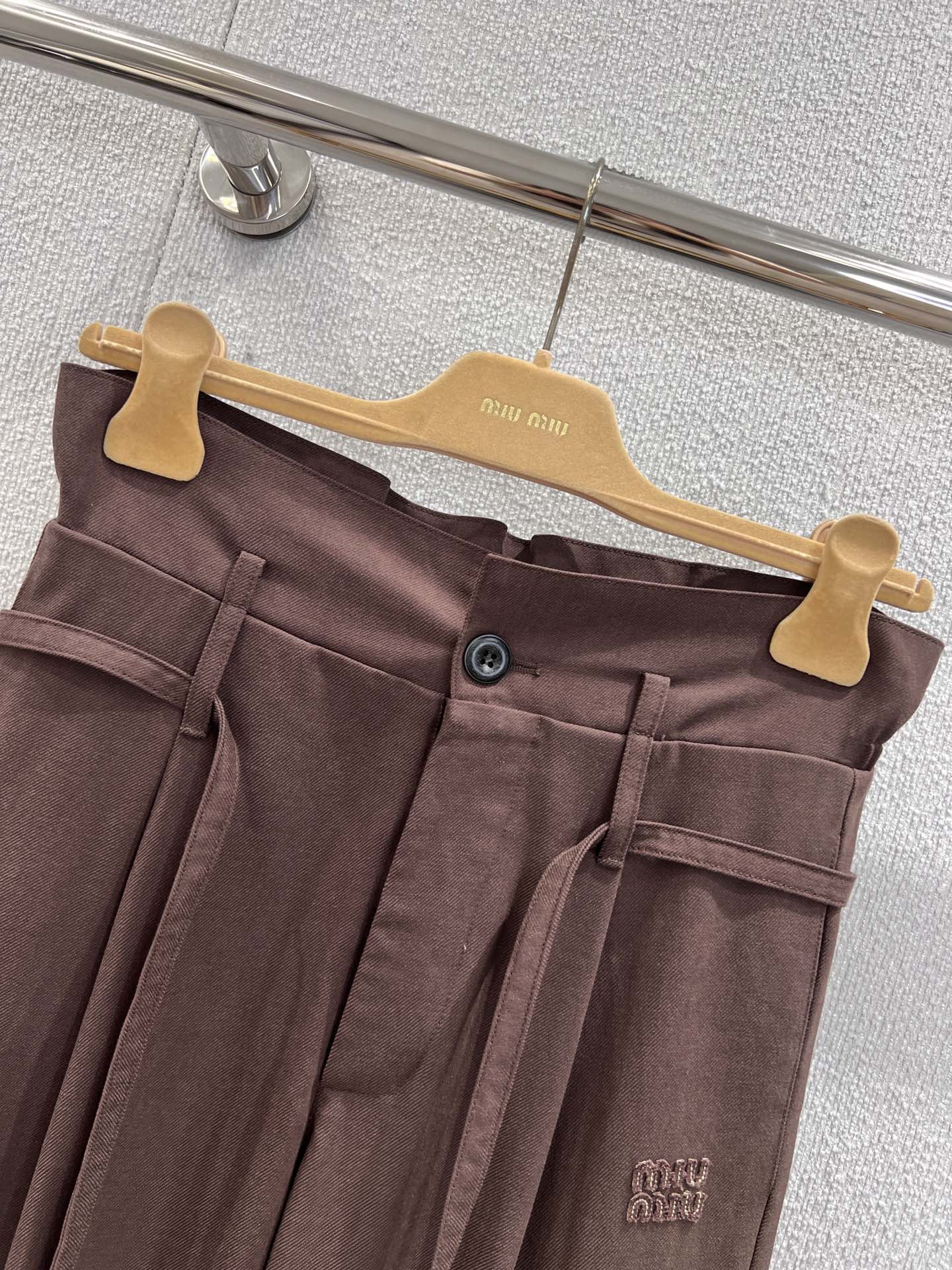 MIUMIU DRAWSTRING TROUSERS STYLE 7