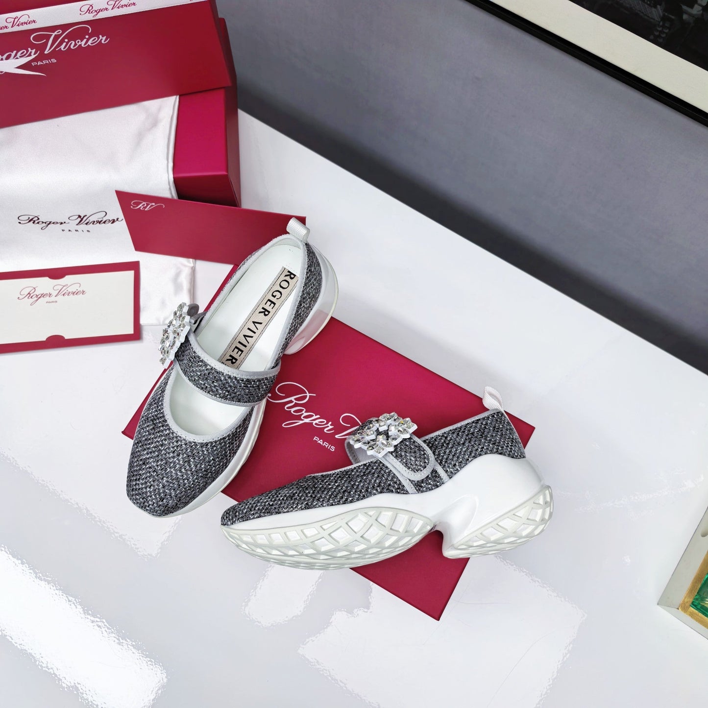 VIV' RUN BABIES SNEAKERS IN SILVER LUREX - 34