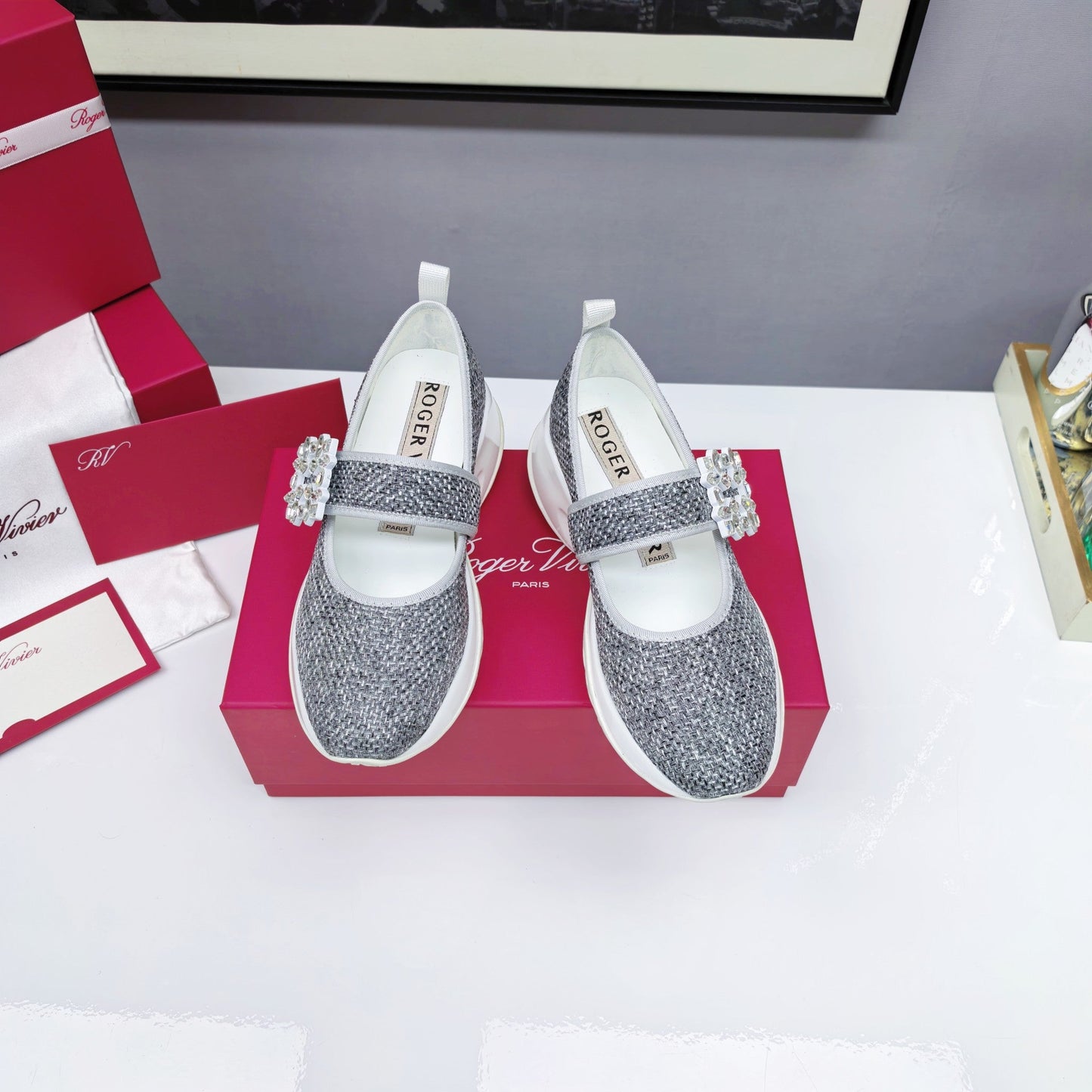 VIV' RUN BABIES SNEAKERS IN SILVER LUREX - 34