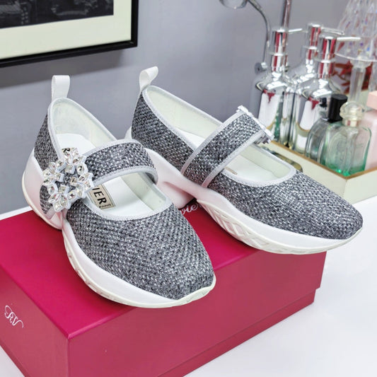 VIV' RUN BABIES SNEAKERS IN SILVER LUREX - 34