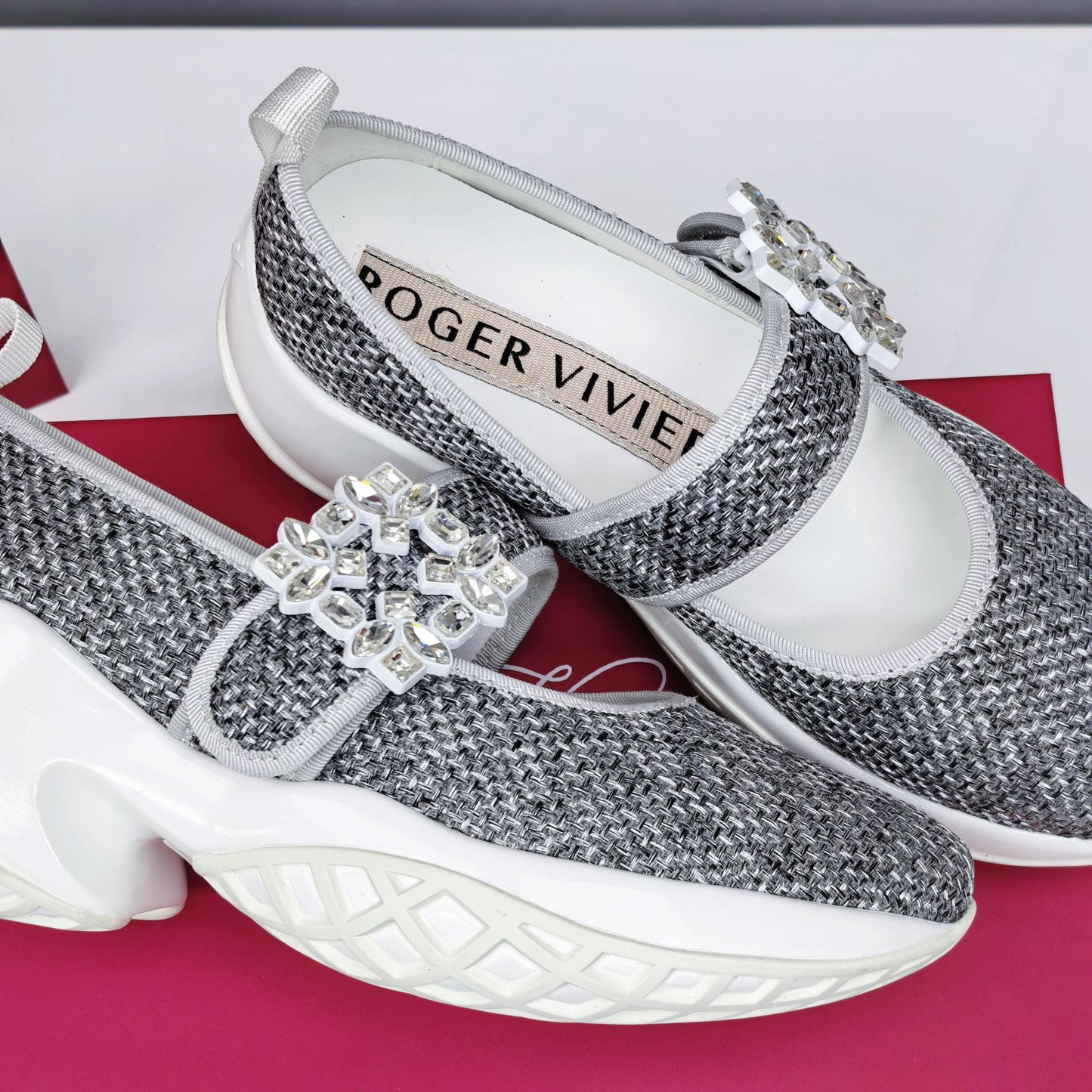 VIV' RUN BABIES SNEAKERS IN SILVER LUREX - 34