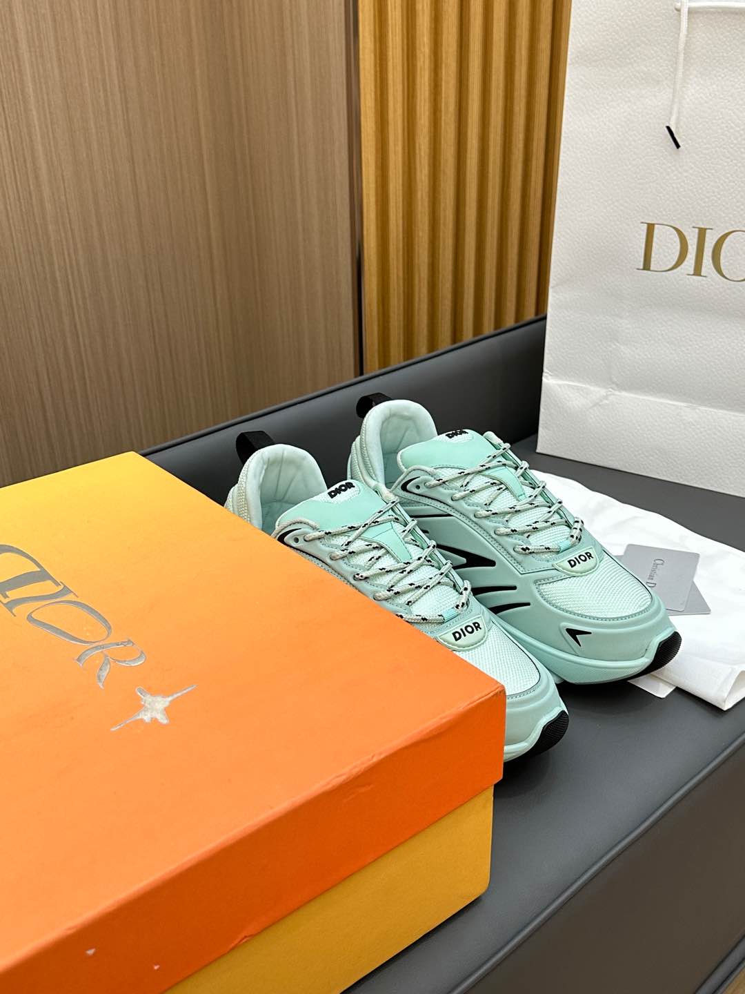 B44 BLADE SNEAKER AQUAMARINE BLUE TECHNICAL MESH AND TECHNICAL FABRIC - 35