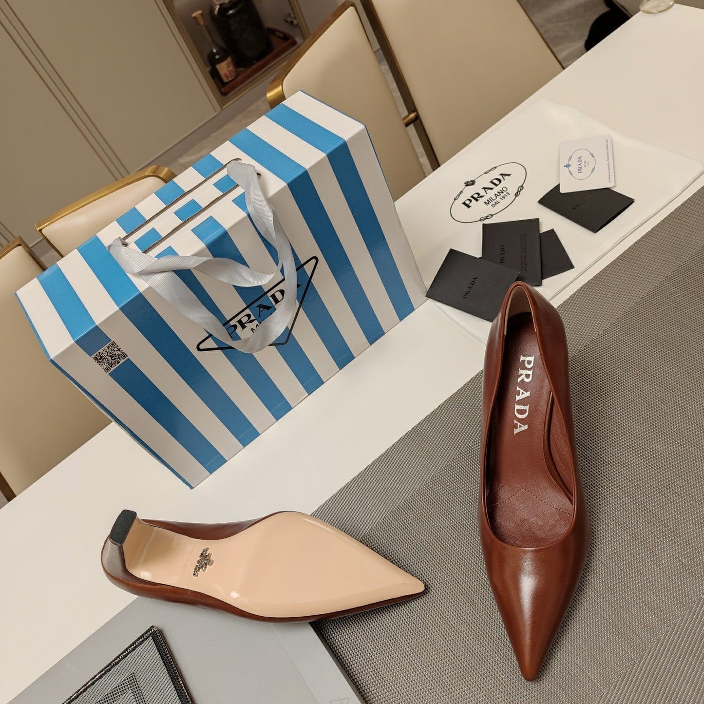 PRA BASIC HIGH HEELS CARAMEL WAXED OIL LEATHER - 35