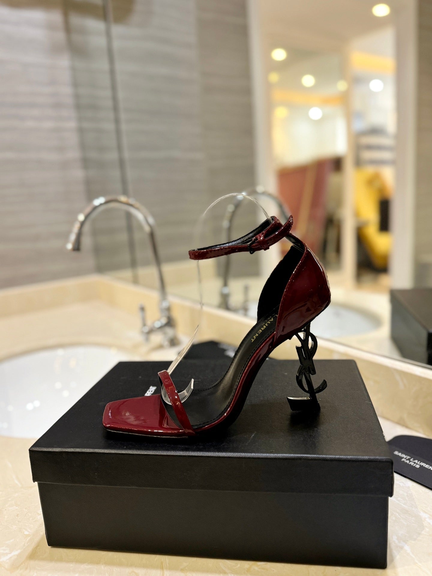 SL OPYUM SANDALS 105 JAM POLISHED CALFSKIN - 35
