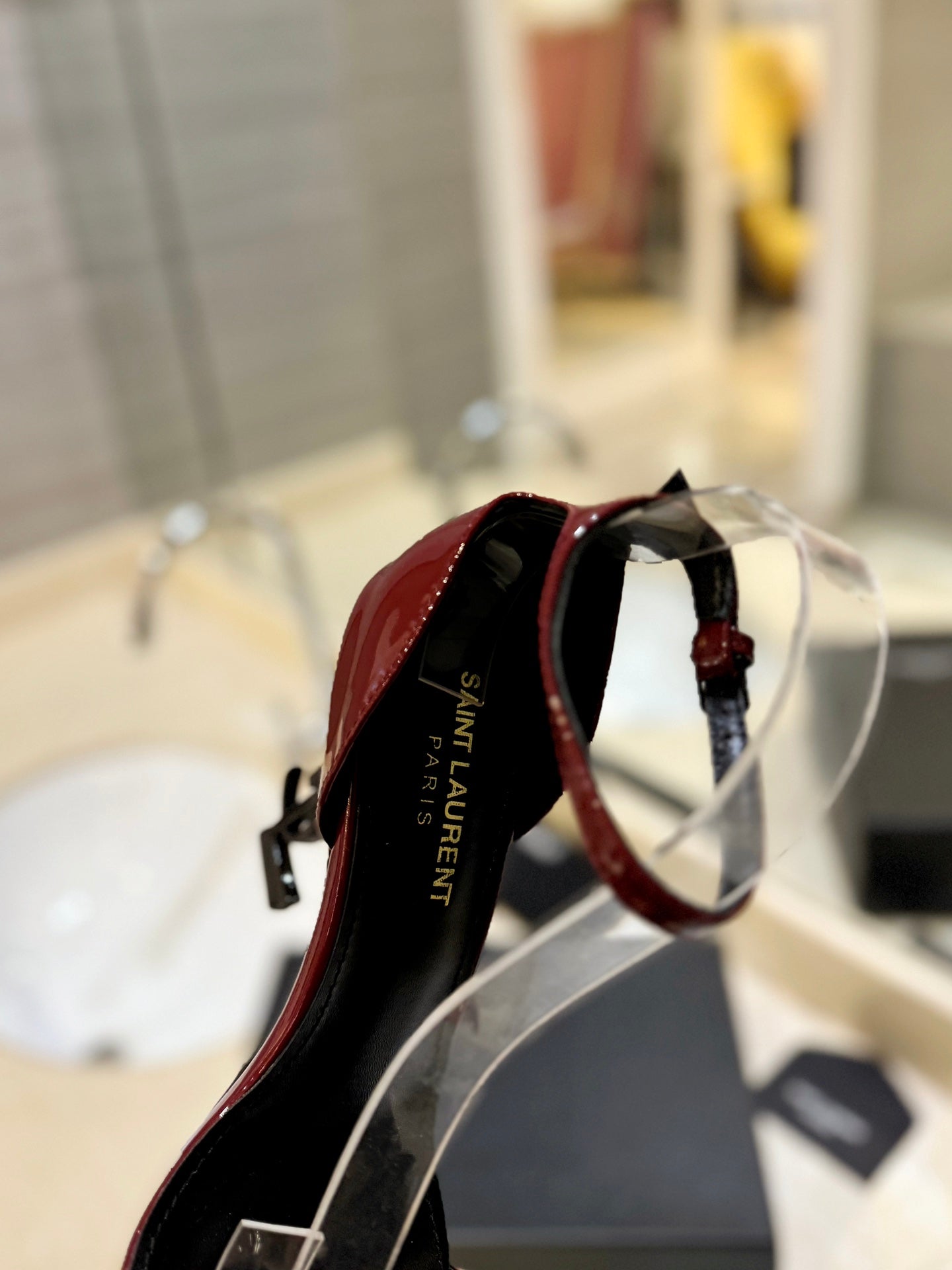 SL OPYUM SANDALS 105 JAM POLISHED CALFSKIN - 35