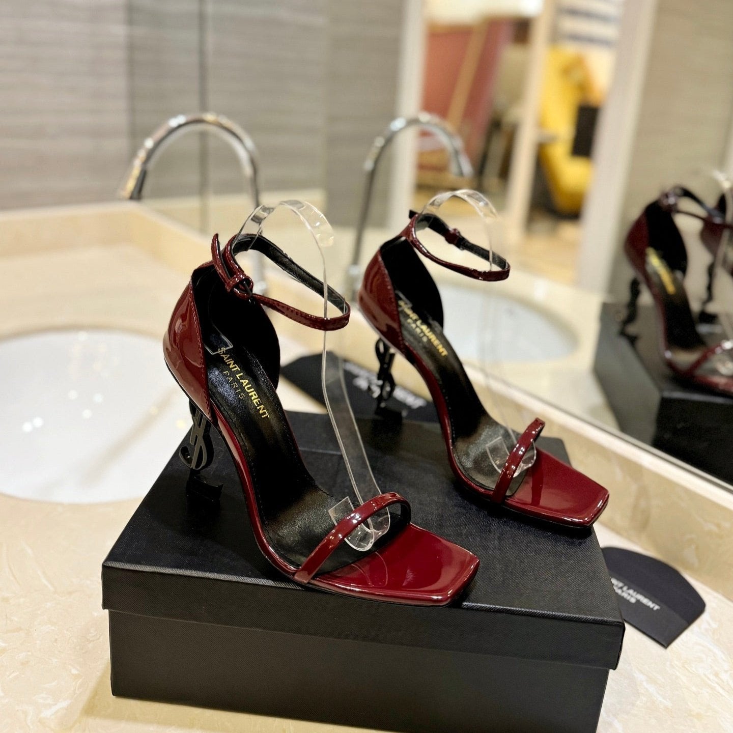 SL OPYUM SANDALS 105 JAM POLISHED CALFSKIN - 35