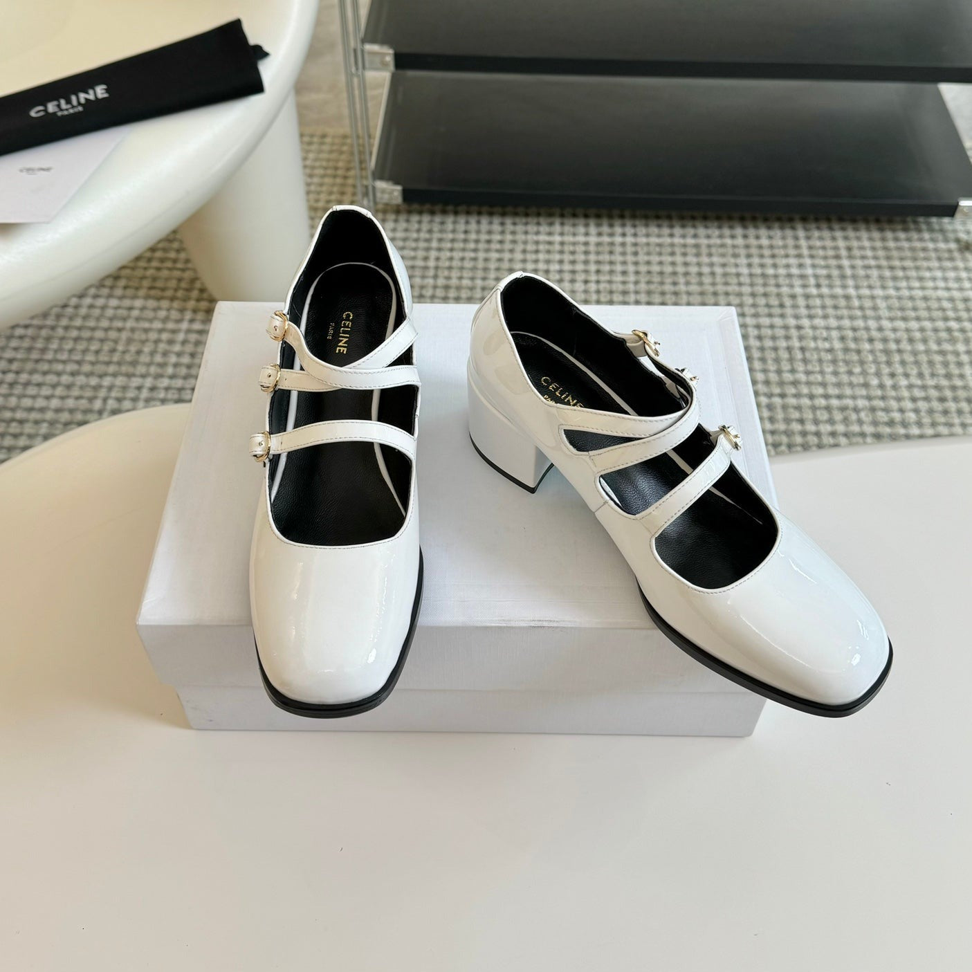 WOMEN'S SANDALS WITH ROUND TOE WHITE  SPECIFIC COWHIDE - 35