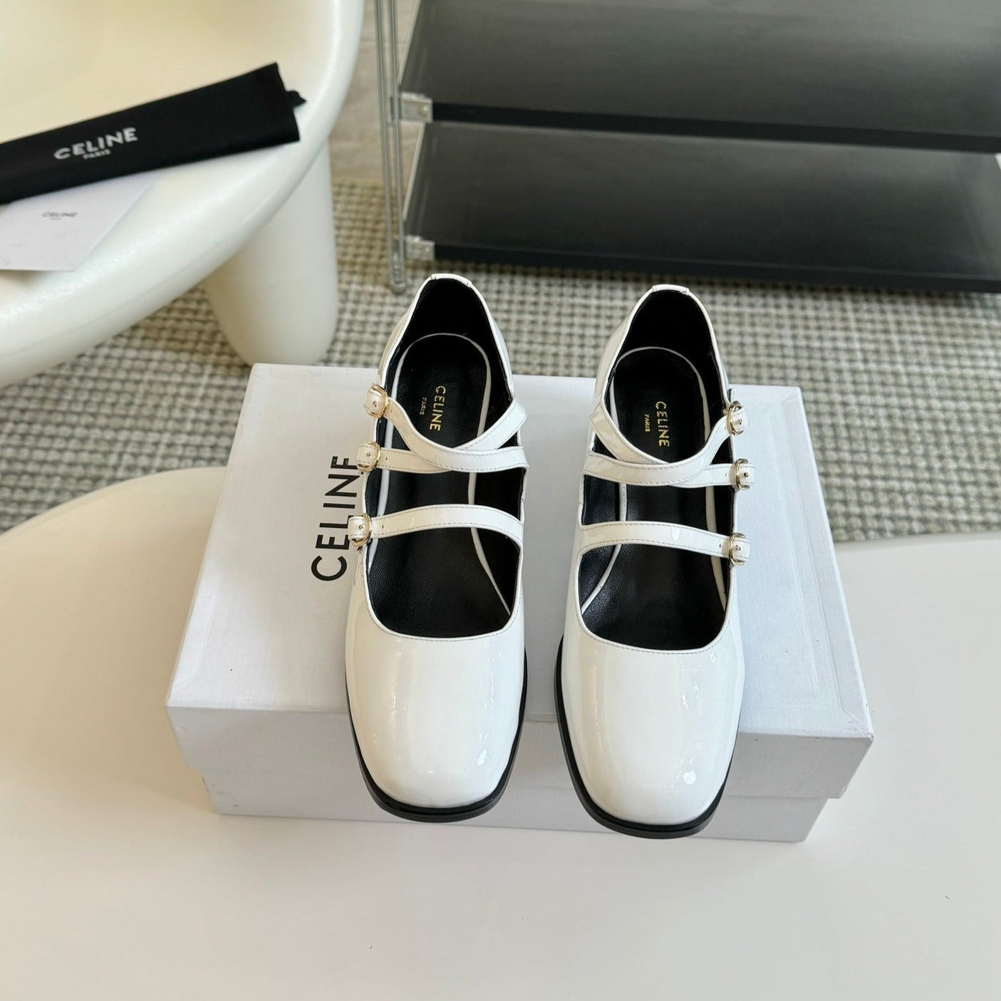 WOMEN'S SANDALS WITH ROUND TOE WHITE  SPECIFIC COWHIDE - 35