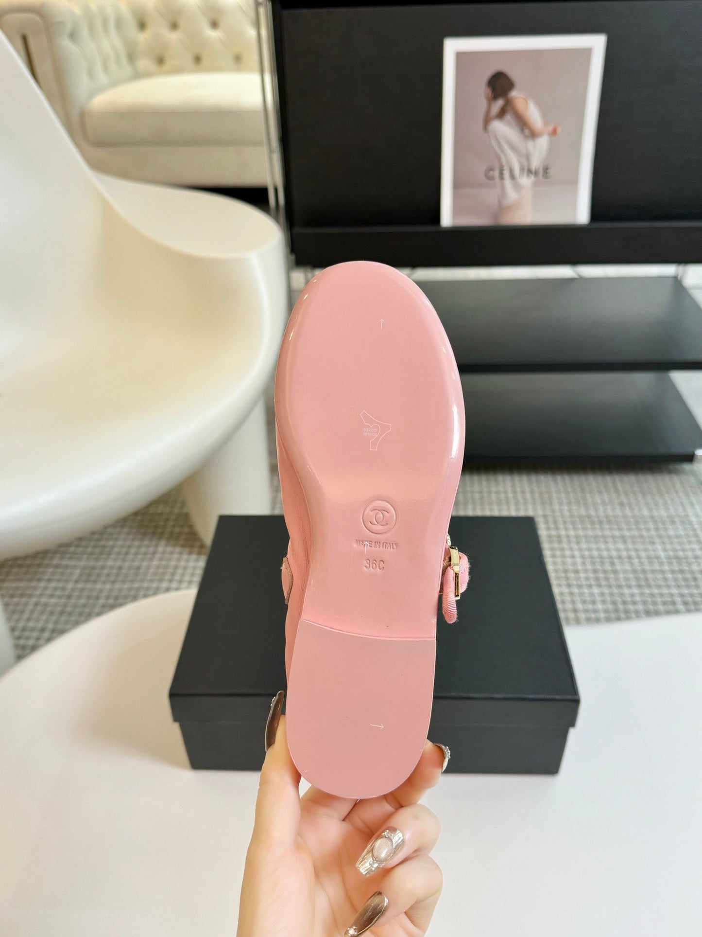 MARY JANE SHOES LIGHT PINK SHEEPSKIN - 35