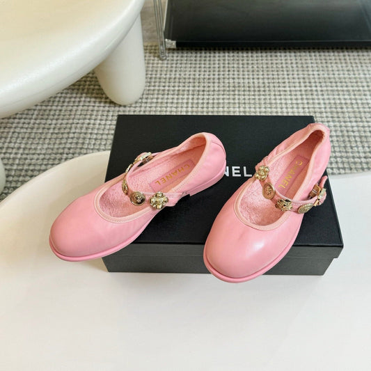 MARY JANE SHOES LIGHT PINK SHEEPSKIN - 35