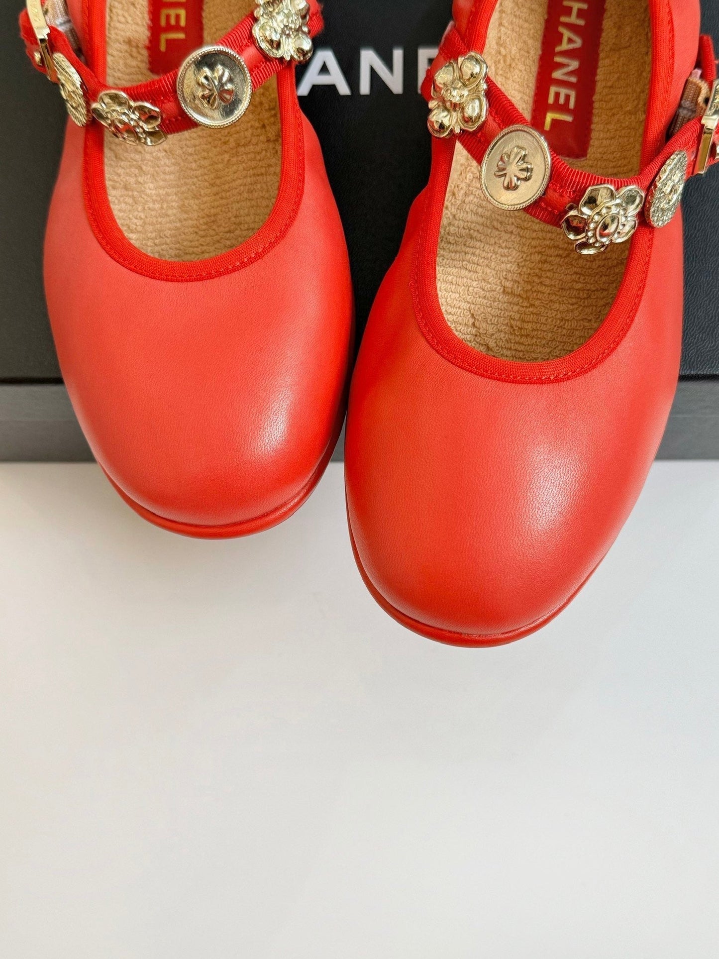MARY JANE SHOES ROSE RED SHEEPSKIN - 35