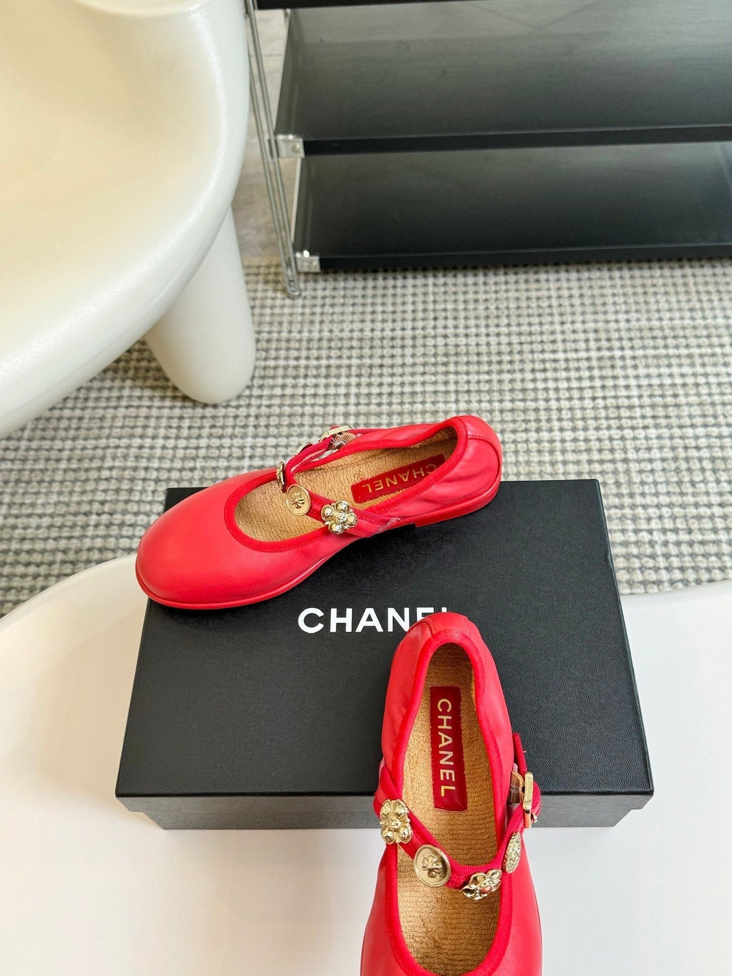 MARY JANE SHOES ROSE RED SHEEPSKIN - 35
