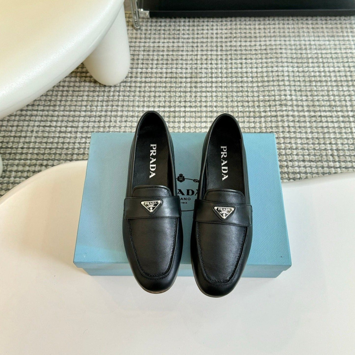 PRA LOAFERS BLACK CALFSKIN - 35
