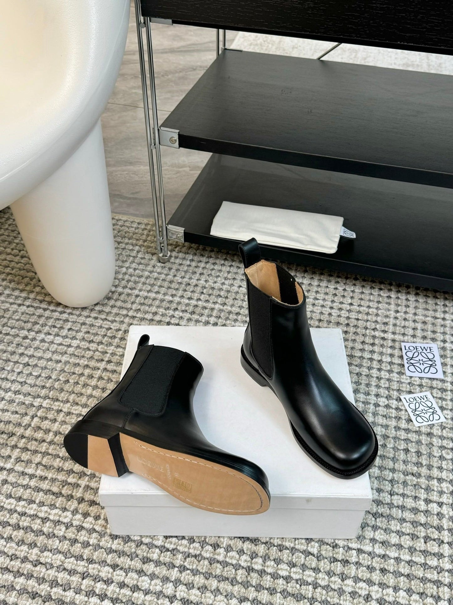 LW CAMPO CHELSEA BOOT BLACK CALFSKIN - 35