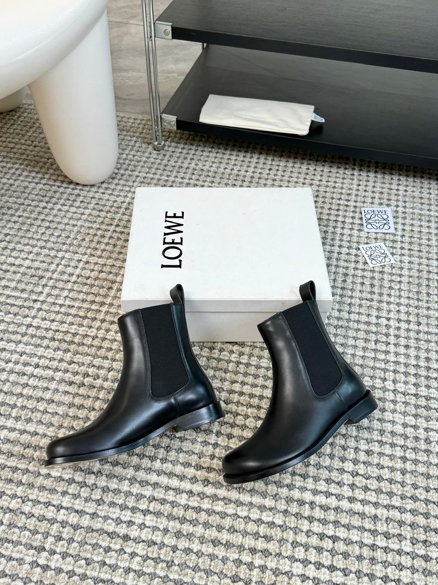 LW CAMPO CHELSEA BOOT BLACK CALFSKIN - 35
