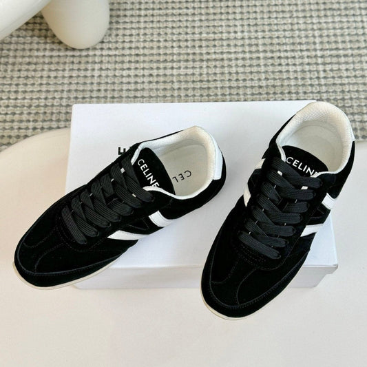 TRAINER LOW LACE - UP BLACK SUEDE - 35